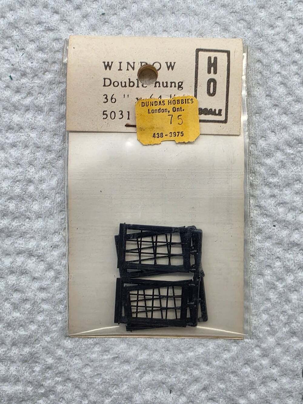 Grandt Line HO Scale Double Hung Window Detail Part 5031